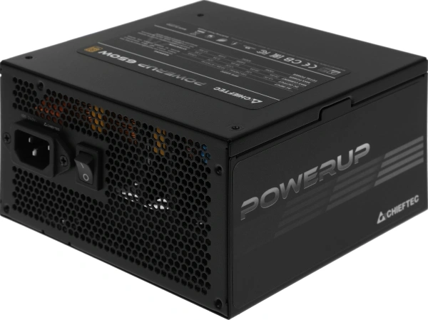 Блок питания Chieftec ATX 650W PowerUp GPX-650FC 80+ gold (20+4pin) APFC 120mm fan 9xSATA Cab Manag RTL