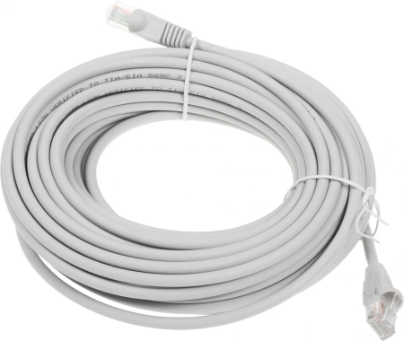 Патч-корд Buro UTP-5E-15M-G-LSZH 1Гбит/с UTP 4 пары cat.5E 15м серый RJ-45 (m)-RJ-45 (m)