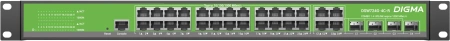 Коммутатор Digma DSW724G-4C-R (L2+) 24x1Гбит/с 4xКомбо(1000BASE-T/SFP) управляемый