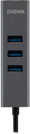 Сетевой адаптер Gigabit Ethernet Digma DLA-GEUCH3 USB 3.0