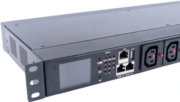 Блок распределения питания Cabeus PDU-8P-2IEC гор.размещ. 8xSchuko 10A C14 2м