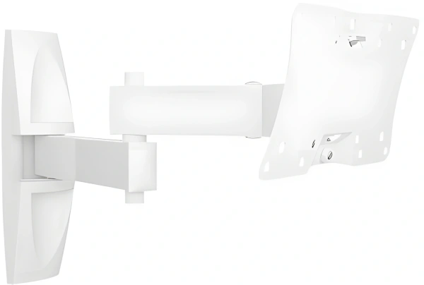 Кронштейн для телевизора Holder LCDS-5064 белый 10"-32" макс.30кг настенный поворотно-выдвижной и наклонный