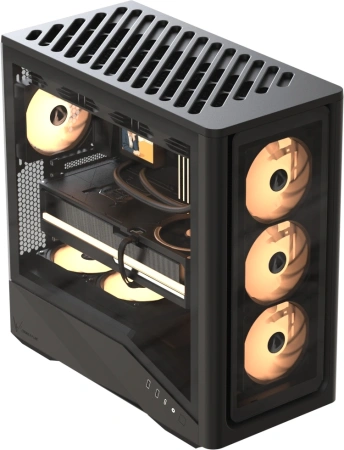 Корпус Formula Air Power G9 Duo черный без БП ATX 12x120mm 3x140mm 2xUSB3.0 audio bott PSU