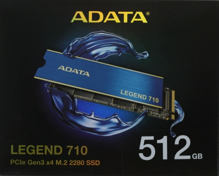 Накопитель SSD A-Data PCIe 3.0 x4 512GB ALEG-710-512GCS Legend 710 M.2 2280
