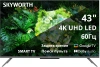 Телевизор LED Skyworth 43" 43G66G Google TV Frameless черный/серый 4K Ultra HD 60Hz DVB-T DVB-T2 DVB-C DVB-S DVB-S2 USB WiFi Smart TV