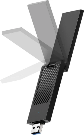 Сетевой адаптер Wi-Fi Cudy WU6500 BE6500 USB 3.0 (ант.внеш.несъем.) 2ант.