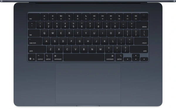 Ноутбук Apple MacBook Air A3241 M4 10 core 16Gb SSD512Gb/10 core GPU 15.3" Liquid Retina (2880x1864) macOS midnight WiFi BT Cam (MW1M3HN/A)