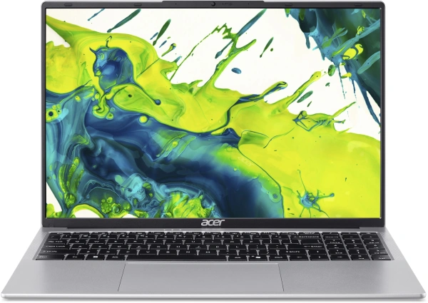 Ноутбук Acer Aspire Lite AL16-54P-59ZA Core 5 120U 32Gb SSD512Gb Intel Graphics 16" IPS WUXGA (1920x1200) без ОС silver WiFi BT Cam 5100mAh (NX.DJ8CD.001)