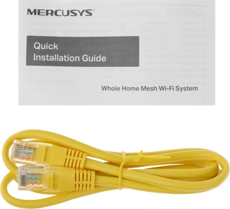 Бесшовный Mesh роутер Mercusys Halo H50G (HALO H50G(3-PACK)) AC1900 10/100/1000BASE-TX белый (упак.:3шт)