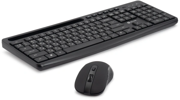 Клавиатура + мышь Оклик S275W клав:черный мышь:черный USB беспроводная slim Multimedia (1993113)