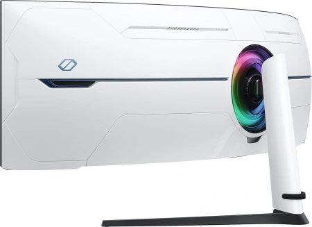 Монитор Samsung 57" Odyssey Neo G9 S57CG952NI черный VA LED 32:9 HDMI полуматовая HAS Piv 2500:1 420cd 178гр/178гр 7680x2160 240Hz FreeSync Premium Pro DP Dual UHD USB 19кг