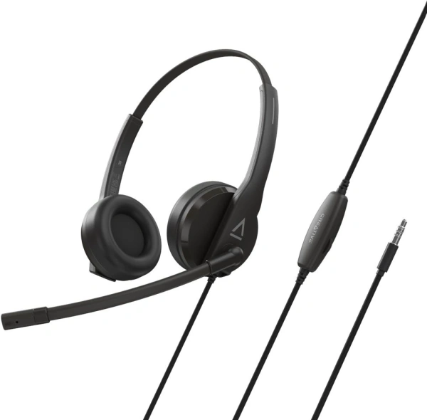 Наушники с микрофоном Creative HS-230 черный 2м накладные оголовье (51EF1110AA000)