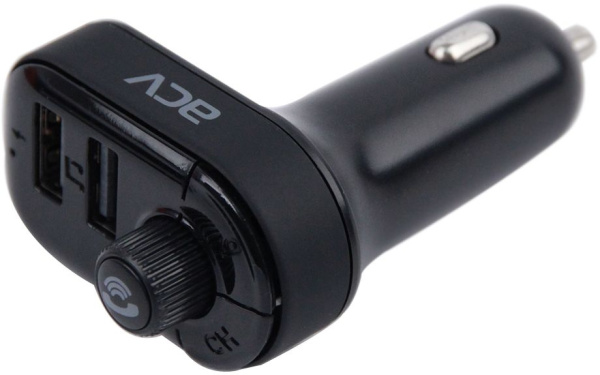 Автомобильный FM-модулятор ACV FMT-118B черный BT USB (37399)