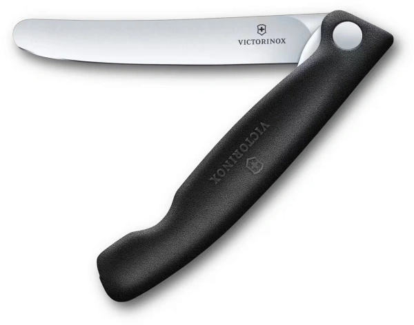 Нож кухонный Victorinox Swiss Classic 6.7803.F стальной столовый лезв.110мм прямая заточка черный карт.коробка