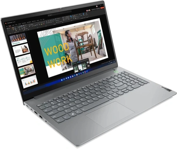 Ноутбук Lenovo Thinkbook 15 G4 IAP Core i7 1255U 8Gb SSD512Gb Intel Iris Xe graphics 15.6" TN FHD (1920x1080) Windows 11 Pro grey WiFi BT Cam (21DJ00SUUS)
