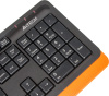 Клавиатура A4Tech FK10 черный/оранжевый USB (FK10 ORANGE) кабель 1.5м