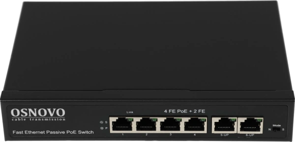 Коммутатор Osnovo SW-20600/A(80W) 80W неуправляемый