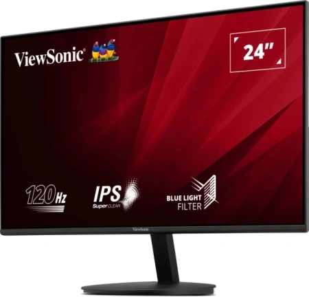 Монитор ViewSonic 23.8" VA24E1-H черный IPS LED 16:9 HDMI матовая 250cd 178гр/178гр 1920x1080 120Hz VGA FHD 2.3кг