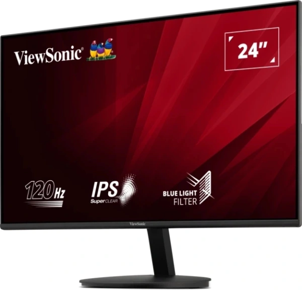 Монитор ViewSonic 23.8" VA24E1-H черный IPS LED 16:9 HDMI матовая 250cd 178гр/178гр 1920x1080 120Hz VGA FHD 2.3кг