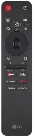 Телевизор LED LG 65" 65QNED80A6A.ARUG черный титан 4K Ultra HD 60Hz DVB-T DVB-T2 DVB-C DVB-S DVB-S2 USB WiFi Smart TV