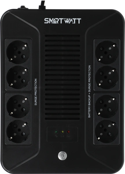 Источник бесперебойного питания Smartwatt Safe Pro 360Вт 600ВА черный