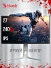 Монитор Bloody 27" MN272Q светло-серый IPS LED 1ms 16:9 HDMI M/M матовая HAS 400cd 178гр/178гр 2560x1440 240Hz G-Sync FreeSync DP 2K 6.55кг