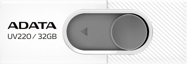 Флеш Диск A-Data 32Gb UV220 AUV220-32G-RWHGY USB2.0 белый/серый