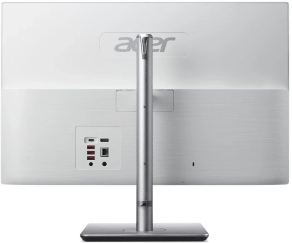 Моноблок Acer Aspire C24-195ES 23.8" Full HD Core Ultra 5 125U (1.3) 16Gb SSD512Gb Graphics CR Eshell GbitEth WiFi BT 65W клавиатура мышь Cam серебристый 1920x1080