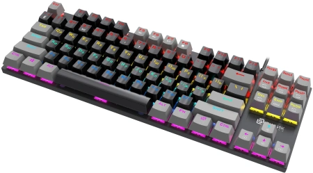 Клавиатура Оклик K600X механическая черный/серый USB Multimedia for gamer LED