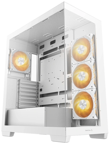 Корпус Deepcool CG580 4F WH белый без БП ATX 6x120mm 3x140mm 2xUSB3.0 audio bott PSU