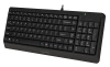 Клавиатура A4Tech FK15 черный USB (FK15 BLACK) кабель 1.5м
