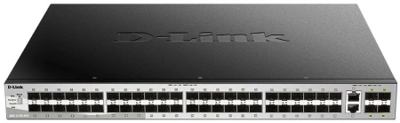 Коммутатор D-Link DGS-3130-54S/B1A (L3) 2x10Гбит/с 48SFP 4SFP+ управляемый