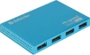 Разветвитель USB 2.0 Defender Septima Slim 7порт. синий (83505)