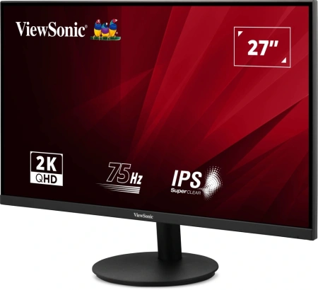 Монитор ViewSonic 27" VA2708-2K-HD-2 черный IPS LED 4ms 16:9 HDMI матовая 300cd 178гр/178гр 2560x1440 75Hz DP Quad HD 2K (1440p) 4.1кг