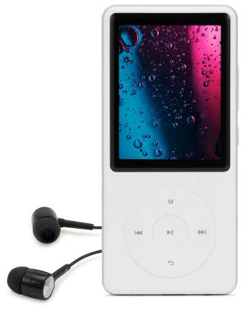 Плеер Hi-Fi Flash Digma M5 BT 16Gb белый/2.4"/FM/microSD/microSDHC