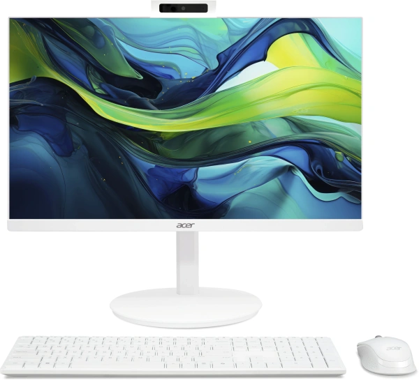 Моноблок Acer Aspire C24-1YE13U3UNH 23.8" Full HD i3 1305U (1.6) 16Gb SSD512Gb UHDG CR Eshell GbitEth WiFi BT 90W клавиатура мышь Cam белый 1920x1080