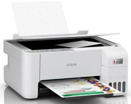 МФУ струйный Epson L3256 (C11CJ67411/421/504/524/516/519) A4 WiFi белый