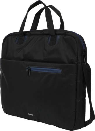 Сумка для ноутбука 15.6" Hama Sydney черный/синий полиэстер (00216519)