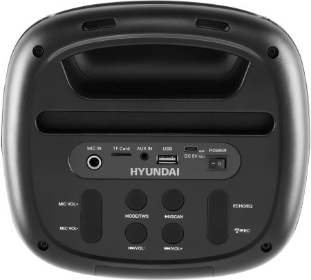 Минисистема Hyundai H-MC1231 черный 40Вт FM USB BT micro SD