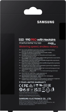 Накопитель SSD Samsung PCIe 4.0 x4 4TB MZ-V9P4T0CW 990 Pro M.2 2280