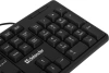 Клавиатура Defender Element HB-520 черный USB (45522) кабель 1.5м