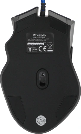 Мышь Defender Bulletstorm GM-928 черный оптическая 7200dpi USB 6but (52928)