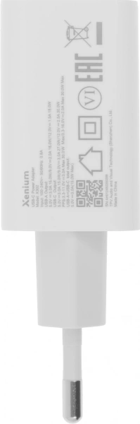 Сетевое зар./устр. Xenium X302 30W 3A+2A USB/USB Type-C универсальное белый (CCX3020W/00)