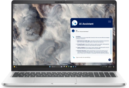 Ноутбук Dell Pro 16 Plus Core Ultra 5 235U 16Gb SSD1Tb Intel Graphics 16" IPS FHD+ (1920x1200) Linux grey WiFi BT Cam (PRO16PL-5613)