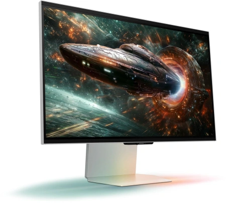 Монитор Samsung 27" Odyssey 3D LS27FG900XIXCI серебристый IPS LED 1ms 16:9 HDMI M/M матовая HAS 350cd 178гр/178гр 3840x2160 165Hz FreeSync Premium DP 4K 7.5кг