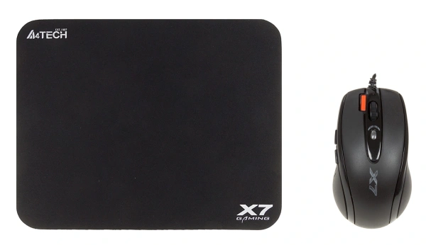 Мышь A4Tech X-7120 черный оптическая 2000dpi USB 7but (X-710BK+X7-200MP)