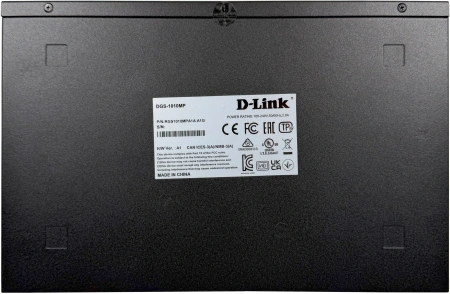 Коммутатор D-Link DGS-1010MP/A1A 9x1Гбит/с 1SFP 8PoE 125W неуправляемый