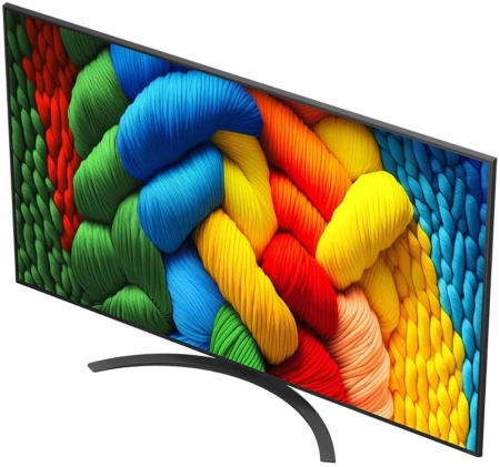 Телевизор LED LG 75" 75NANO81A6A.ARUG черный 4K Ultra HD 60Hz DVB-T DVB-T2 DVB-C DVB-S DVB-S2 USB WiFi Smart TV