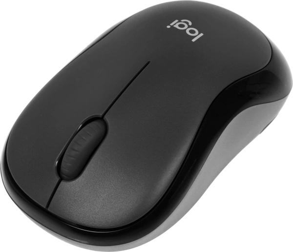 Мышь Logitech Silent M220 темно-серый/черный оптическая 1000dpi silent беспров. USB 2but (910-004895)