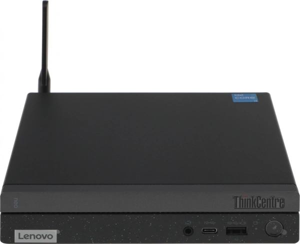 Неттоп Lenovo ThinkCentre Neo 50q Gen 4 i3 1215U (1.2) 8Gb SSD256Gb UHDG без ОС GbitEth WiFi BT 65W kb мышь клавиатура черный (12LN003KUM)